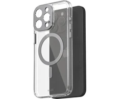 Moshi iGlaze MagSafe - dėklas skirtas Apple iPhone 15 Pro Max Meteorite Gray