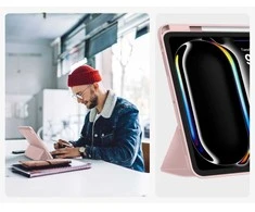 Dėklas planšetei iPad Pro 13″ (2024–2025) rožinis SC