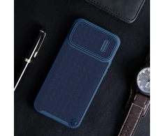 Dėklas [PO grąžinimo] Nillkin Textured S Case iPhone 14 šarvuotas dangtelis su kameros dangteliu žalias