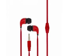Dėklas Raudonos Sbox laidinės stereo ausinės su mikrofonu EP-038