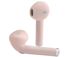 Dėklas Rožinės tikrai belaidės Bluetooth ausinės Denver TWE-46 su mikrofonu