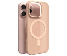 Silikoninis Puro Daylight MagSafe Apple iPhone 16 Pro Max – dėklas telefonui gelsvas