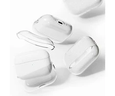 „Ringke AirPods Pro 3“ dėklas, blizgus ir skaidrus