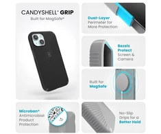 Dėklas Speck Candyshell Grip MagSafe iPhone 17e/16e/15/14/13