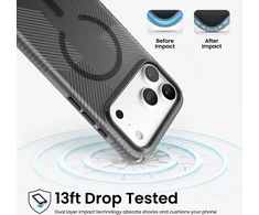 Dėklas Speck Presidio Lux Grip MagSafe iPhone 18 Pro Max / 17 Pro Max, Obsidian
