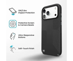 Dėklas Speck Presidio2 Grip MagSafe, juodas