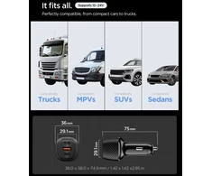 Dėklas Spigen Essential EV1133 automobilinis įkroviklis 113W juodas