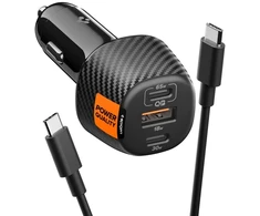 Dėklas Spigen Essential EV1133 automobilinis įkroviklis 113W juodas