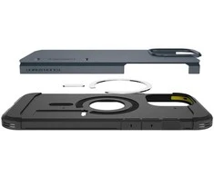dėklas su atramėle iPhone 16 Pro Max telefonams – tamsiai pilkas