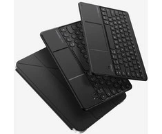 Dėklas su klaviatūra iPad 11 2025 Keylite Combo juodas AmazingThing