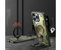 Hurtel Hybrid Armor Trendy MagSafe Apple iPhone 16 Pro – dėklas telefonui žalios spalvos