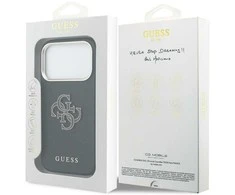 Dėklas GUESS case for IPHONE 17 Pro GUHCP17L5PS4RGGK (PU FW Resin Logo) juodas