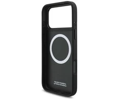 Dėklas BMW M Perforated Stripe Logo MagSafe Apple iPhone 17 Pro Max navy mėlynas