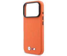 Dėklas BMW M Metal Logo MagSafe Case for iPhone 17 Pro Max - Oranžinis