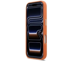 Dėklas Karl Lagerfeld case for IPHONE 17 Pro compatible with MagSafe KLHMP17L5PGFKHGO (PU FW W/ KHead Logo) oranžinis