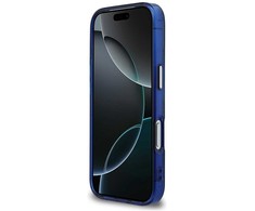 „Guess IML Peony Dot MagSafe“ dėklas, skirtas „iPhone 17 Pro“ – Mėlyna