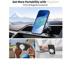 „Tech-Protect“ silikoninis „MagSafe“ dėklas, skirtas „iPhone 17 Air“ – Juodas