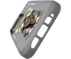 Dėklas telefonui pilkas silikoninis su šuniuku iPhone 16 Pro Max Nimmy