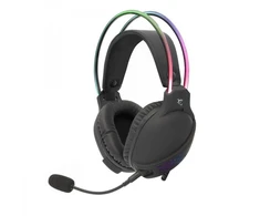 Dėklas Žaidimų ausinės su RGB apšvietimu Baltas Shark OX GH-2140