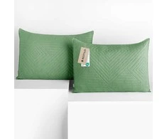 Dekoratyvinis pagalvės užvalkalas 50×70 cm žalios spalvos Restilo