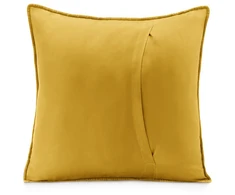 AmeliaHome Dekoratyvinis užvalkalas 45×45 cm, tamsiai pilka ir medaus spalvos, 2 vnt
