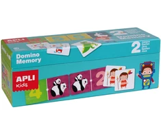 Dėlionė Apli Kids 2 viename žaidimai: DOMINO ir ATSIMINK