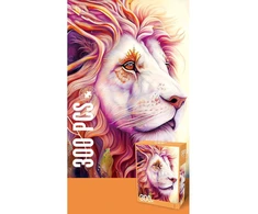 Dėlionė Jigsaw Puzzle Flowers Drawn Lion, 300 det