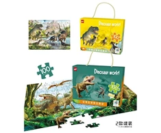 Dėlionė Puzzle Dinosaur world, 100 det