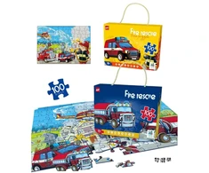 Dėlionė Puzzle Fire rescue, 100 det