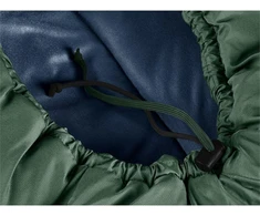„Deuter Orbit SL 0°C/32°F“ suaugusiųjų mumijos formos miegmaišis, audinys – polietileno sulfonatas (PES), „Ripstop“ žalias