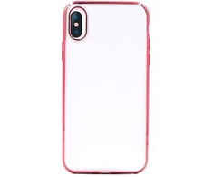 Devia blizgus minkštas TPU dėklas iPhone XS Max (6.5), raudonas