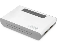 Ausinės DIGITUS DAUGIAFUNKCIS TINKLO SERVERIS, BELAIDIS, 2 PRIEVADŲ, USB 2.0, 300 MBPS, DN-13024