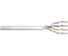 Assmann Electronic DIGITUS Montavimo kabelis cat.5e U/UTP Dca kietas laidas AWG 24/1 LSOH 500m pilkas ritė