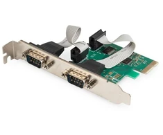 Ausinės DIGITUS RS232 valdiklis PCI Express 2xDB9L
