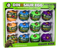 Dinozaurų kiaušinių rinkinys Lean Toys, 12 vnt.