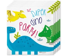 Dinozaurų servetėlės 33 x 33 cm – Vakarėlio dekoracijos