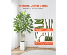 VEVOR Dirbtinė Dracena su baltu vazonu