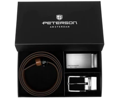 Diržai vyrams Peterson PTN KL-B005-S001 Juodas-BROWN