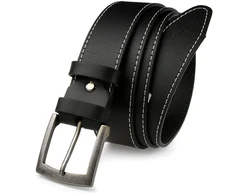 Dirželis męski skórzany klamra 4 cm juoda BELTIMORE A31