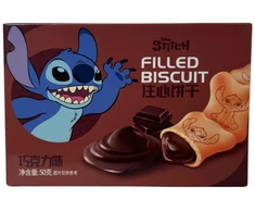 Disney Stitch Filled Biscuit Chocolate Flavor 50g x 24 pcs (CHI)