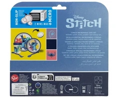 Disney Stitch - Neslystančių indų rinkinys mikrobangų krosnelei, 5 vnt. (lėkštė, dubuo, puodelis, šakutė, arbatinis šaukštelis)