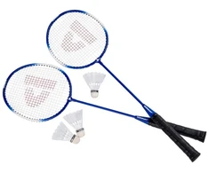 Donnay badmintono rinkinys su 2 raketėmis, 3 kamuoliukais ir dėklu