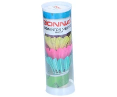 Donnay plunksniniai badmintono kamuoliukai, 5 vnt., spalvoti