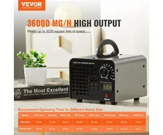VEVOR Ozono generatorius 36000mg/h su laikmačiu