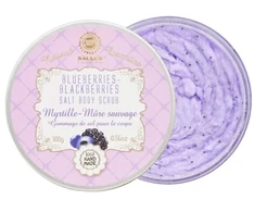Saules Fabrika Druskos šveitiklis kūnui BLUEBERRIES-BLACKBERRIES, 300g