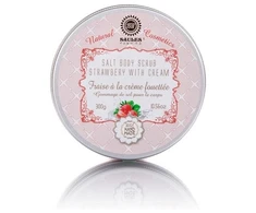 Saules Fabrika Druskos šveitiklis kūnui STRAWBERRIES AND CREAM, 300g