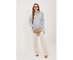Dryžuoti ilgi moteriški marškiniai Italy Moda