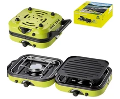 DUAL COMPACT + GRILL dviguba turistinė viryklė su griliumi