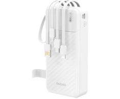 Dudao K11 Pro 20000mAh Powerbankas su integruotais kabeliais - Balta