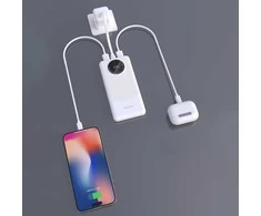 Powerbank Dudao K12 10000mAh PD22.5W USB-A, USB-C - baltas